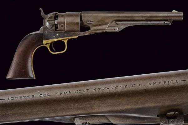 Colt Model 1860 Army Revolver  - Asta Una Vasta Selezione di Armi da Fuoco Americane - Associazione Nazionale - Case d'Asta italiane