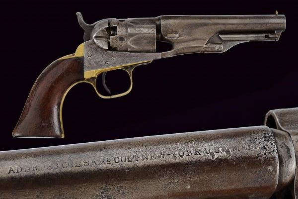 Colt Model 1862 Police Revolver  - Asta Una Vasta Selezione di Armi da Fuoco Americane - Associazione Nazionale - Case d'Asta italiane