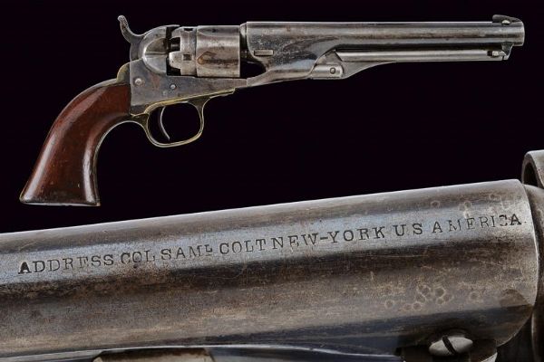 Colt Model 1862 Police Revolver  - Asta Una Vasta Selezione di Armi da Fuoco Americane - Associazione Nazionale - Case d'Asta italiane