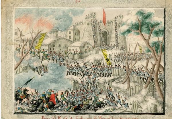 Quattro prese dal vero sulla guerra Russo-Turca (1828-1829)  - Asta Una Vasta Selezione di Armi da Fuoco Americane - Associazione Nazionale - Case d'Asta italiane