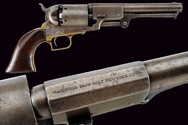 Raro e interessante Colt First Model Dragoon Revolver  - Asta Una Vasta Selezione di Armi da Fuoco Americane - Associazione Nazionale - Case d'Asta italiane