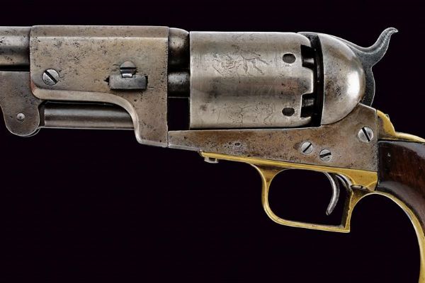 Raro e interessante Colt First Model Dragoon Revolver  - Asta Una Vasta Selezione di Armi da Fuoco Americane - Associazione Nazionale - Case d'Asta italiane