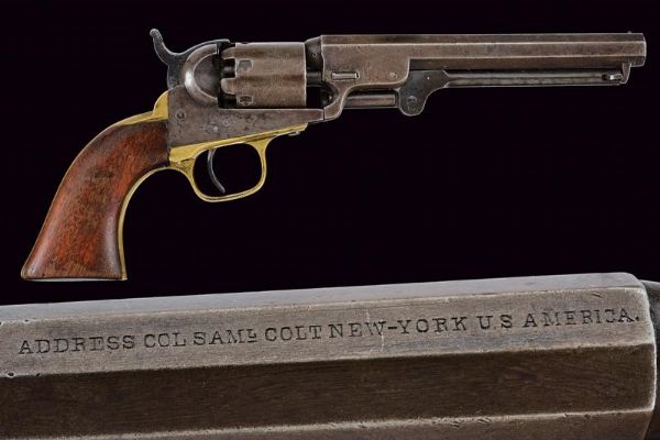 Colt Model 1849 Pocket Revolver  - Asta Una Vasta Selezione di Armi da Fuoco Americane - Associazione Nazionale - Case d'Asta italiane