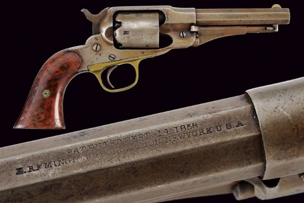 Remington New Model Police Revolver  - Asta Una Vasta Selezione di Armi da Fuoco Americane - Associazione Nazionale - Case d'Asta italiane