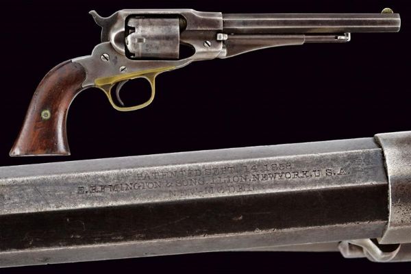 Remington New Model Police Revolver  - Asta Una Vasta Selezione di Armi da Fuoco Americane - Associazione Nazionale - Case d'Asta italiane