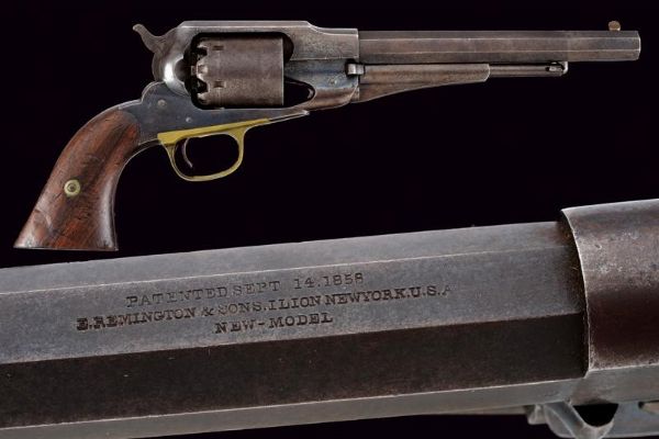 Remington New Model Army Revolver  - Asta Una Vasta Selezione di Armi da Fuoco Americane - Associazione Nazionale - Case d'Asta italiane