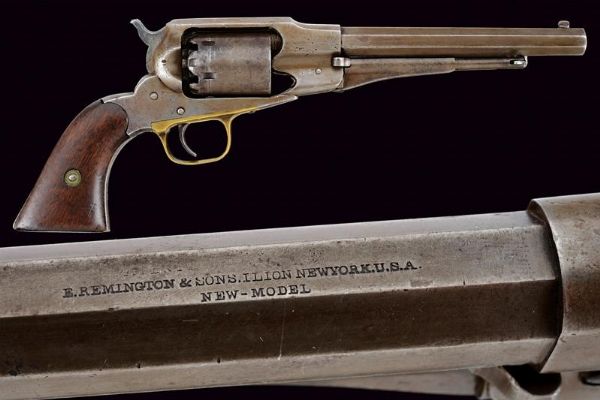 Remington New Model Navy Revolver  - Asta Una Vasta Selezione di Armi da Fuoco Americane - Associazione Nazionale - Case d'Asta italiane