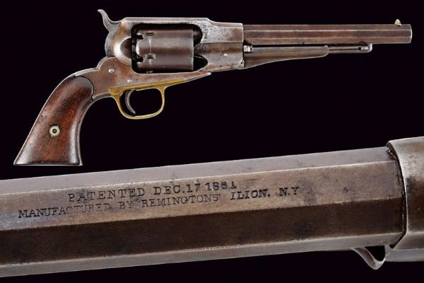 Remington 1861 Navy Revolver Old Model Navy  - Asta Una Vasta Selezione di Armi da Fuoco Americane - Associazione Nazionale - Case d'Asta italiane