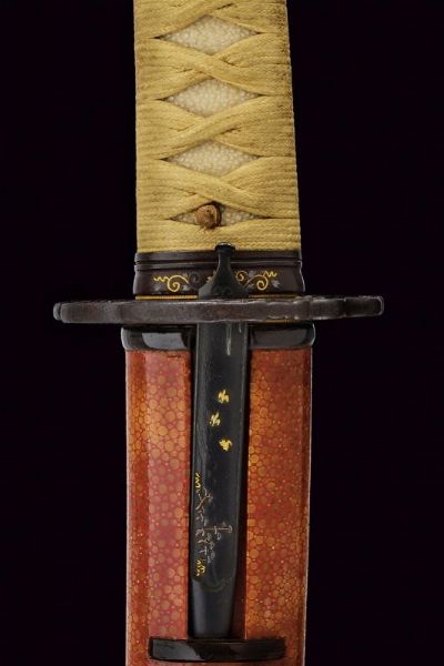 Importante katana firmata Mutsu no Kami Juji Wara Toshi Naga  - Asta Una Vasta Selezione di Armi da Fuoco Americane - Associazione Nazionale - Case d'Asta italiane