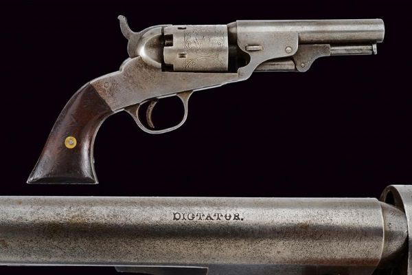 Bacon Mfg. Hopkins & Allen Pocket Model Dictator Revolver  - Asta Una Vasta Selezione di Armi da Fuoco Americane - Associazione Nazionale - Case d'Asta italiane