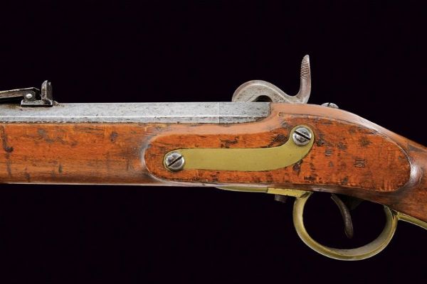 Kammerbuchse Mod. 1849 con sistema Augustin con baionetta  - Asta Una Vasta Selezione di Armi da Fuoco Americane - Associazione Nazionale - Case d'Asta italiane