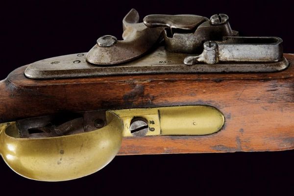 Kammerbuchse Mod. 1849 con sistema Augustin con baionetta  - Asta Una Vasta Selezione di Armi da Fuoco Americane - Associazione Nazionale - Case d'Asta italiane