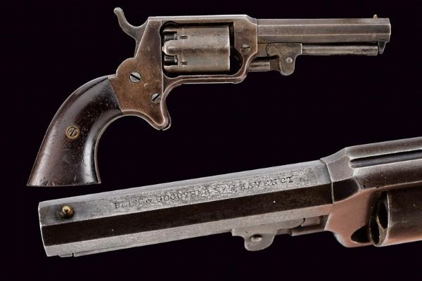 Bliss & Goodyear Pocket Model Revolver  - Asta Una Vasta Selezione di Armi da Fuoco Americane - Associazione Nazionale - Case d'Asta italiane