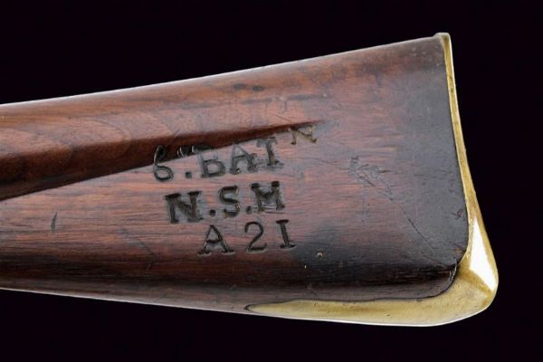 Fucile Brown Bess a pietra focaia con baionetta  - Asta Una Vasta Selezione di Armi da Fuoco Americane - Associazione Nazionale - Case d'Asta italiane