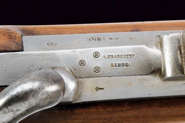 Carabina da Cacciatori Mod. 1850 di Francotte con baionetta  - Asta Una Vasta Selezione di Armi da Fuoco Americane - Associazione Nazionale - Case d'Asta italiane