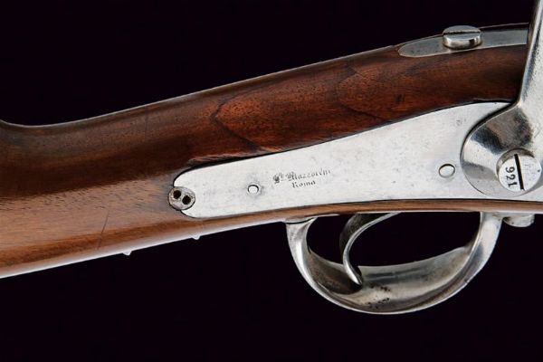 Carabina da cacciatori Mod. 1857 di Mazzocchi con baionetta coeva  - Asta Una Vasta Selezione di Armi da Fuoco Americane - Associazione Nazionale - Case d'Asta italiane