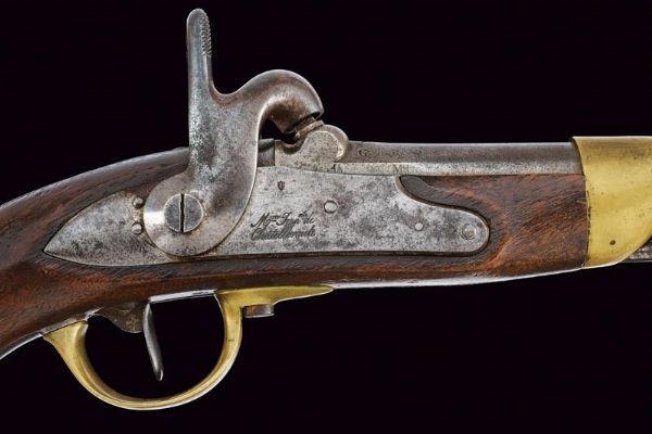 Pistola a luminello Mod. 1822 T Bis  - Asta Una Vasta Selezione di Armi da Fuoco Americane - Associazione Nazionale - Case d'Asta italiane