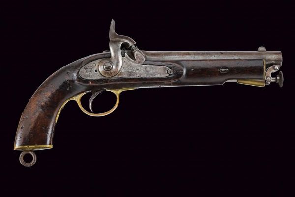 Pistola a luminello P-1858 dell'East India Government  - Asta Una Vasta Selezione di Armi da Fuoco Americane - Associazione Nazionale - Case d'Asta italiane