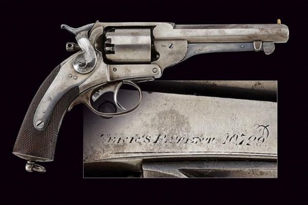 Revolver Kerr a luminello di produzione belga  - Asta Una Vasta Selezione di Armi da Fuoco Americane - Associazione Nazionale - Case d'Asta italiane