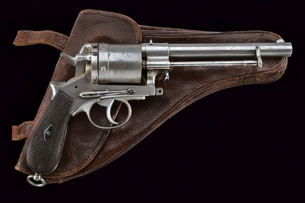 Revolver Gasser Mod. 1870 con fondina  - Asta Una Vasta Selezione di Armi da Fuoco Americane - Associazione Nazionale - Case d'Asta italiane