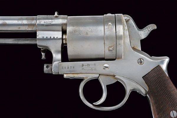 Revolver Gasser Mod. 1870 con fondina  - Asta Una Vasta Selezione di Armi da Fuoco Americane - Associazione Nazionale - Case d'Asta italiane