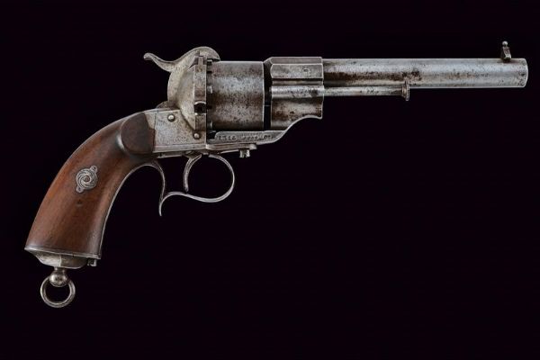 Revolver a spillo Glisenti Lungo  - Asta Una Vasta Selezione di Armi da Fuoco Americane - Associazione Nazionale - Case d'Asta italiane