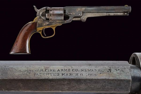 Manhattan 36 Caliber Revolver Navy Type  - Asta Una Vasta Selezione di Armi da Fuoco Americane - Associazione Nazionale - Case d'Asta italiane