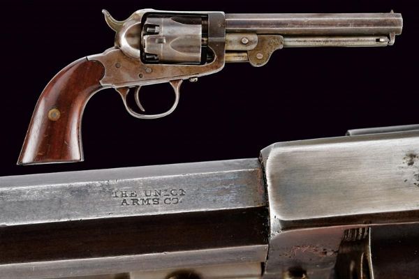 W.W. Marston Pocket Model Revolver The Union Arms Fourth Type  - Asta Una Vasta Selezione di Armi da Fuoco Americane - Associazione Nazionale - Case d'Asta italiane