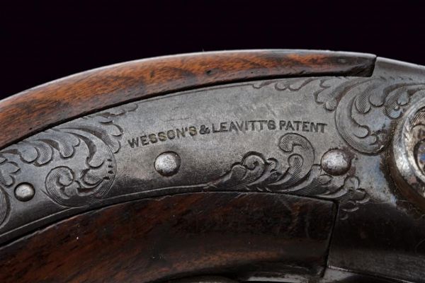 Raro Mass. Arms Co. Wesson & Leavitt Belt Revolver  - Asta Una Vasta Selezione di Armi da Fuoco Americane - Associazione Nazionale - Case d'Asta italiane