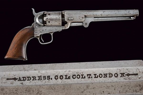 Colt Model 1851 Navy Revolver, London Model  - Asta Una Vasta Selezione di Armi da Fuoco Americane - Associazione Nazionale - Case d'Asta italiane