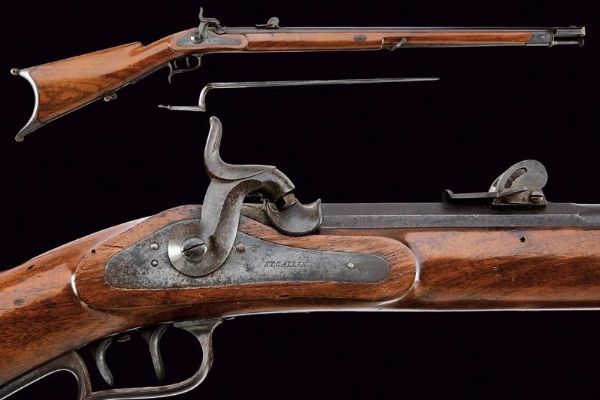 Carabina federale a luminello mod. 1851 con baionetta  - Asta Una Vasta Selezione di Armi da Fuoco Americane - Associazione Nazionale - Case d'Asta italiane