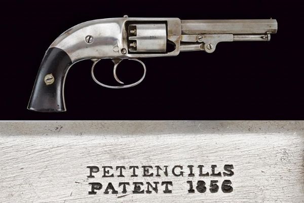 Raro C.S. Pettengill Navy Model Revolver  - Asta Una Vasta Selezione di Armi da Fuoco Americane - Associazione Nazionale - Case d'Asta italiane