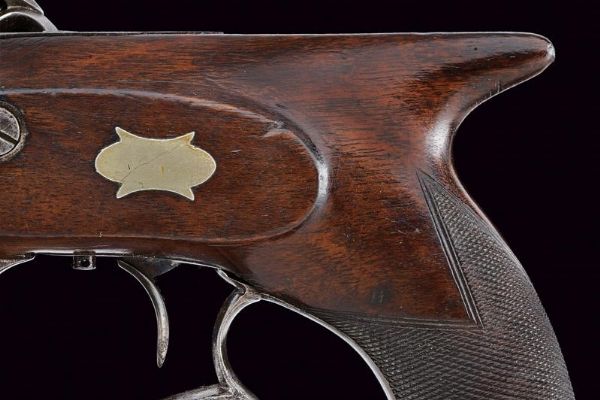 Interessante pistola a pietra focaia di  E. C. Storm  - Asta Una Vasta Selezione di Armi da Fuoco Americane - Associazione Nazionale - Case d'Asta italiane