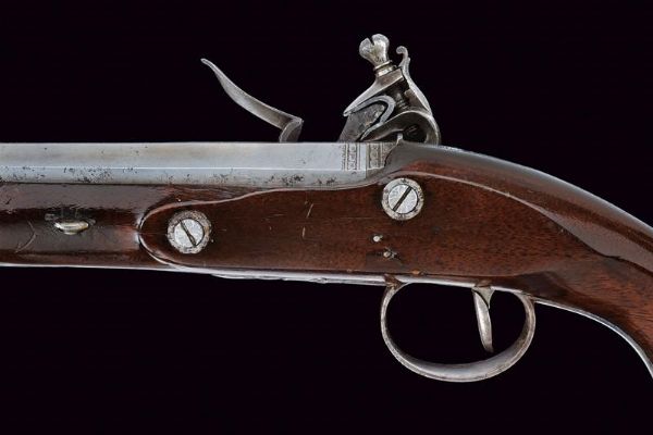 Pistola a pietra focaia di Wogdon  - Asta Una Vasta Selezione di Armi da Fuoco Americane - Associazione Nazionale - Case d'Asta italiane