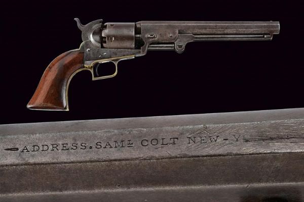 Interessante Colt Model 1851 Navy Revolver  - Asta Una Vasta Selezione di Armi da Fuoco Americane - Associazione Nazionale - Case d'Asta italiane