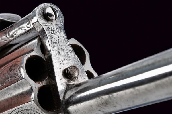 Pepperbox revolver a spillo  - Asta Una Vasta Selezione di Armi da Fuoco Americane - Associazione Nazionale - Case d'Asta italiane