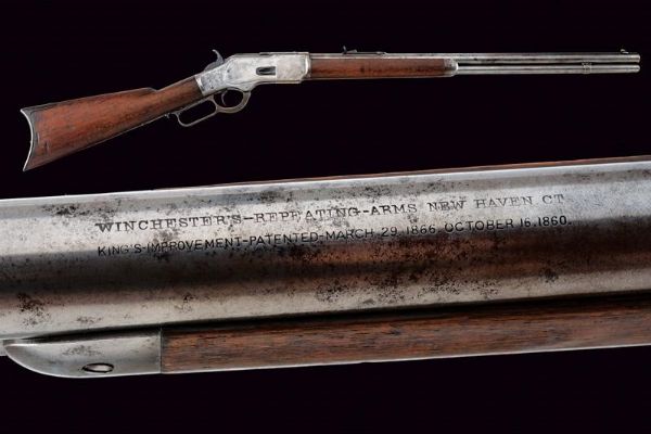 Winchester Model 1873 Rifle  - Asta Una Vasta Selezione di Armi da Fuoco Americane - Associazione Nazionale - Case d'Asta italiane