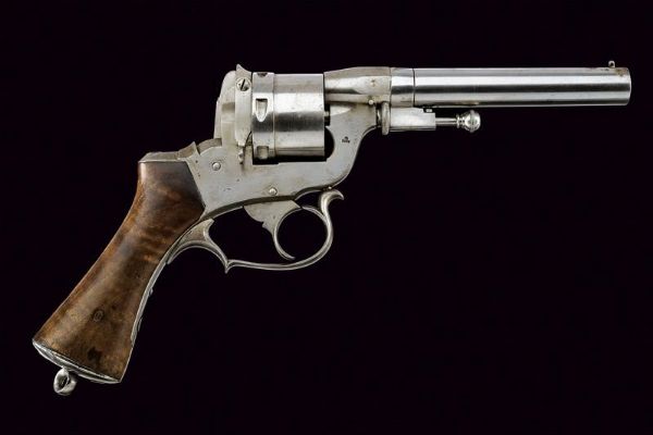 Raro revolver Perrin a percussione centrale  - Asta Una Vasta Selezione di Armi da Fuoco Americane - Associazione Nazionale - Case d'Asta italiane