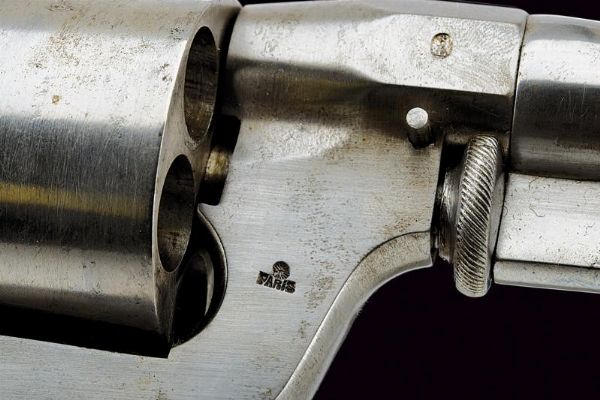 Raro revolver Perrin a percussione centrale  - Asta Una Vasta Selezione di Armi da Fuoco Americane - Associazione Nazionale - Case d'Asta italiane