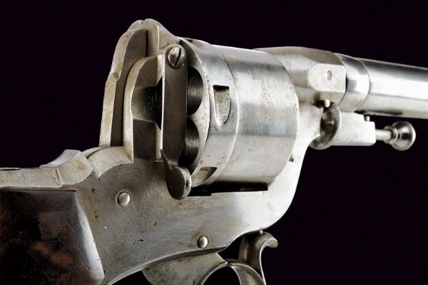 Raro revolver Perrin a percussione centrale  - Asta Una Vasta Selezione di Armi da Fuoco Americane - Associazione Nazionale - Case d'Asta italiane