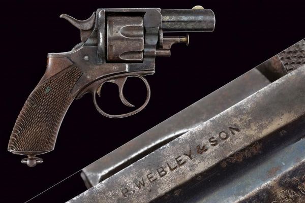 Revolver Webley & Son mod. 1881  - Asta Una Vasta Selezione di Armi da Fuoco Americane - Associazione Nazionale - Case d'Asta italiane