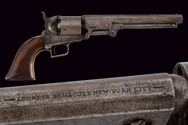 Interessante Colt Model 1851 Navy Revolver  - Asta Una Vasta Selezione di Armi da Fuoco Americane - Associazione Nazionale - Case d'Asta italiane