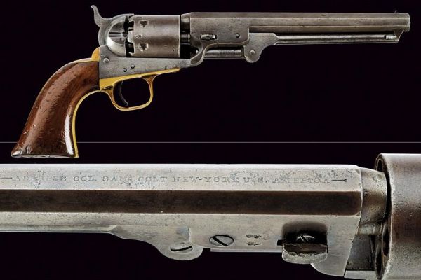 A Colt Model 1851 Navy Revolver  - Asta Una Vasta Selezione di Armi da Fuoco Americane - Associazione Nazionale - Case d'Asta italiane