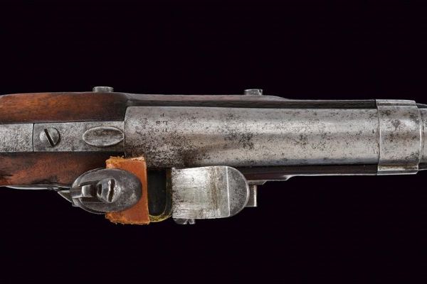 Interessante pistola a pietra focaia d'ordinanza Mod. 1836 di A. Waters  - Asta Una Vasta Selezione di Armi da Fuoco Americane - Associazione Nazionale - Case d'Asta italiane