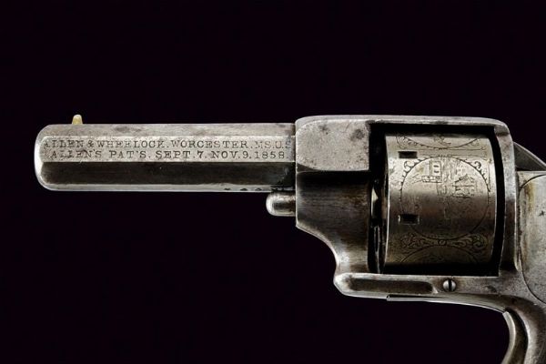 Allen 22 Sidehammer rimfire revolver  - Asta Una Vasta Selezione di Armi da Fuoco Americane - Associazione Nazionale - Case d'Asta italiane