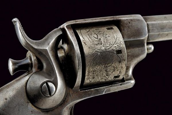 Allen 22 Sidehammer rimfire revolver  - Asta Una Vasta Selezione di Armi da Fuoco Americane - Associazione Nazionale - Case d'Asta italiane