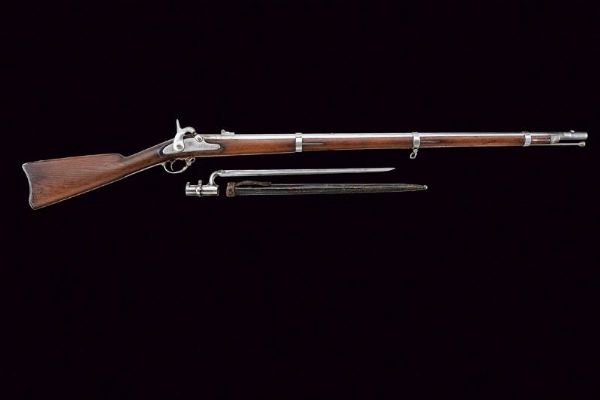 Model 1861 U.S. Percussion Rifle-Musket con baionetta  - Asta Una Vasta Selezione di Armi da Fuoco Americane - Associazione Nazionale - Case d'Asta italiane