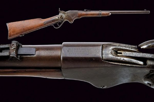 Spencer Repeating Carbine model 1865  - Asta Una Vasta Selezione di Armi da Fuoco Americane - Associazione Nazionale - Case d'Asta italiane