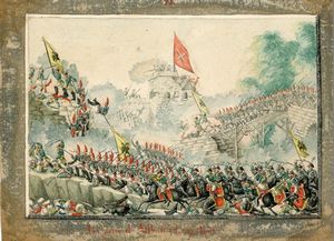 Quattro prese dal vero sulla guerra Russo-Turca (1828-1829)  - Asta Una Vasta Selezione di Armi da Fuoco Americane - Associazione Nazionale - Case d'Asta italiane