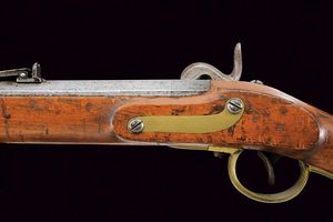 Kammerbuchse Mod. 1849 con sistema Augustin con baionetta  - Asta Una Vasta Selezione di Armi da Fuoco Americane - Associazione Nazionale - Case d'Asta italiane